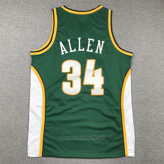 Camiseta Seattle SuperSonics Ray Allen #34 Mitchell & Ness 2006-07 Verde